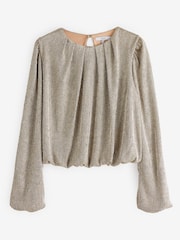 Gold Long Balloon Sleeve Blouse - Image 5 of 5