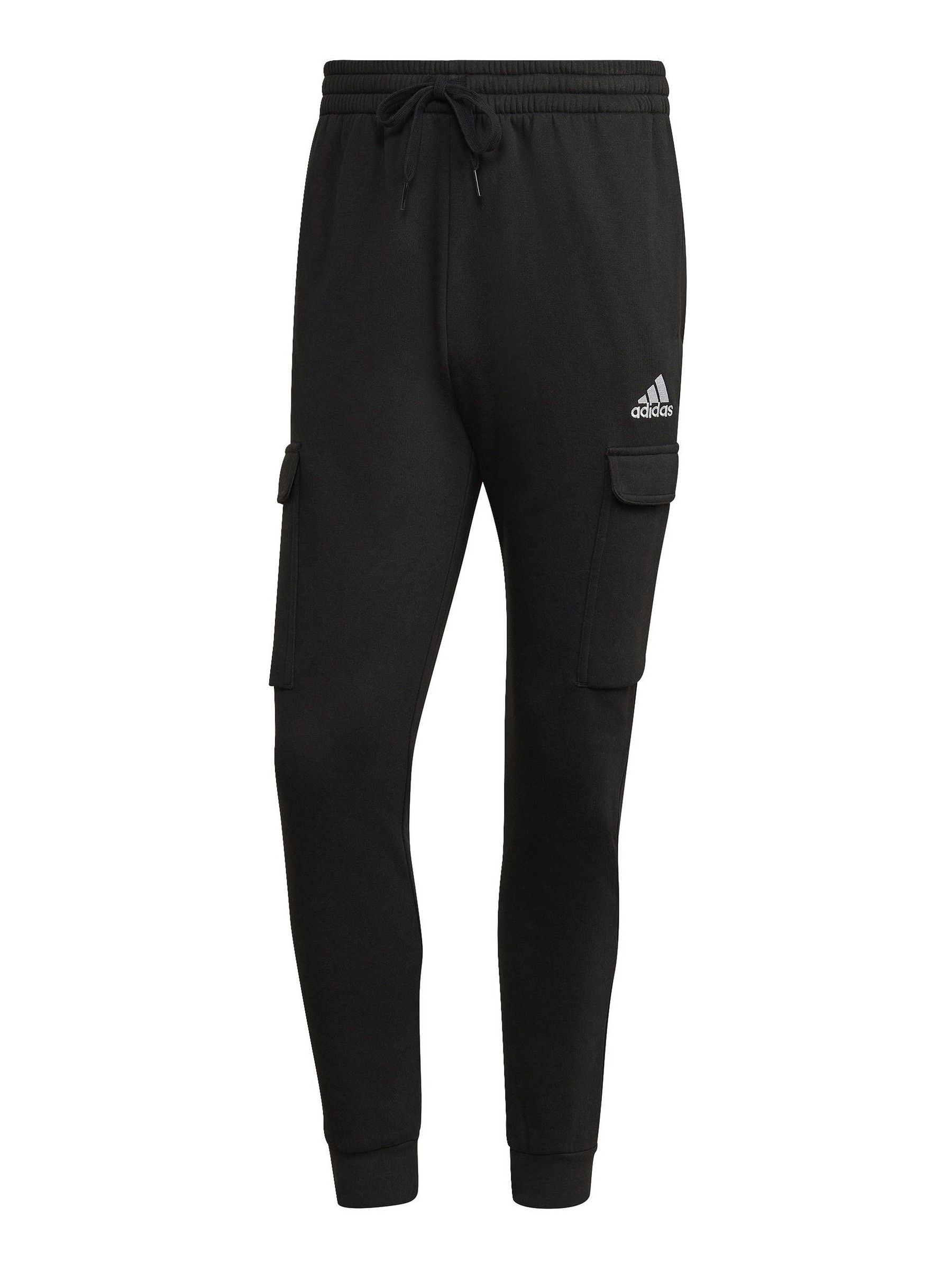 Buy adidas Black Essentials Fleece Cargo Joggers from Next