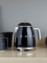 Smeg Black 50's Style Mini Kettle - Image 1 of 7