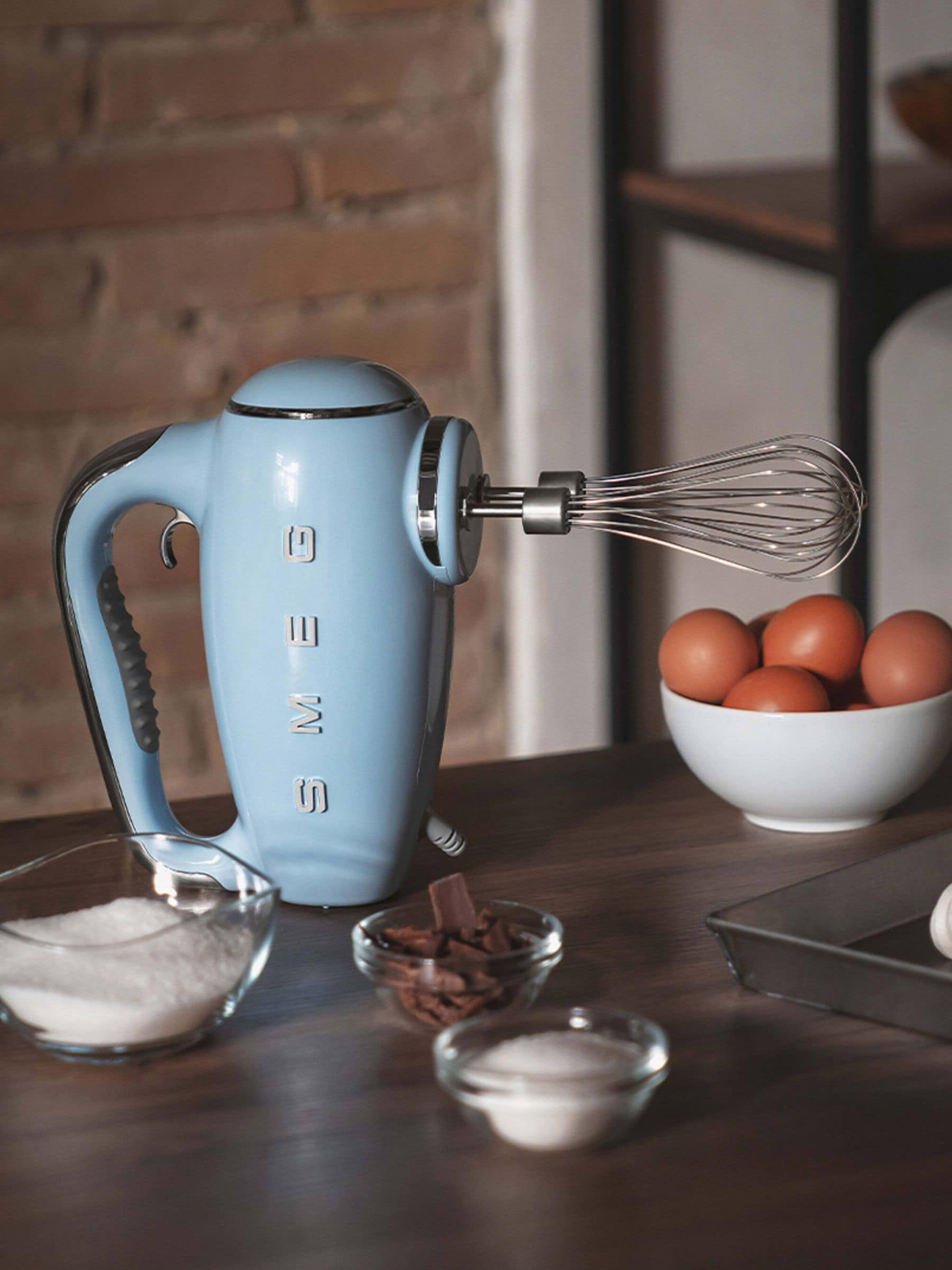 Smeg Hmf01 Retro Style Hand Mixer With Turbo Function, 250W - Pastel Blue - Image 11