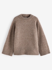 Mole Brown Premium  Boucle Longline Jumper - Image 7 of 7