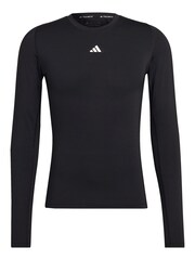 adidas Black Techfit Training Long Sleeve Top - Image 10 of 10