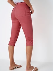Crew Clothing Company Pink Cotton Regular Casual Shorts - Image 2 of 5