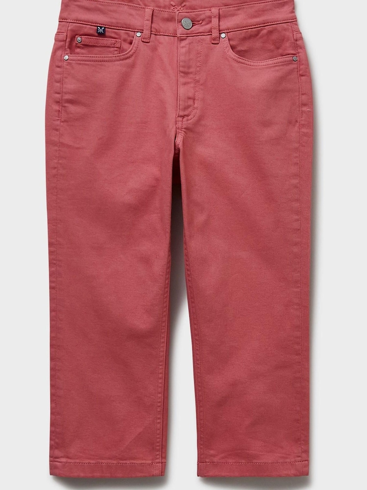 Crew Clothing Company Pink Cotton Regular Casual Shorts - Image 5 of 5