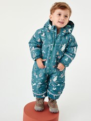 Teal Blue Waterproof Snowsuit (9mths-7yrs) - Image 1 of 5
