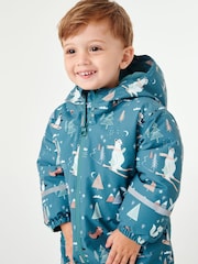 Teal Blue Waterproof Snowsuit (9mths-7yrs) - Image 3 of 5
