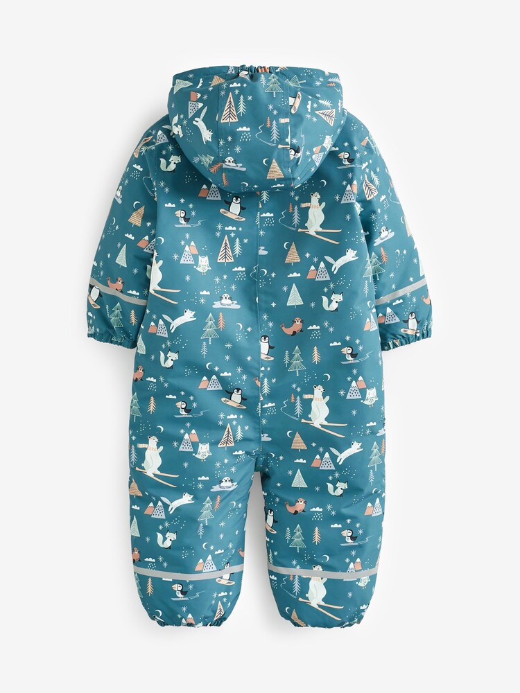 Teal Blue Waterproof Snowsuit (9mths-7yrs) - Image 5 of 5