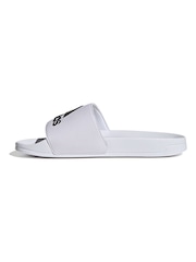 adidas Off White Sportswear Adilette Shower Slides - Image 2 of 8
