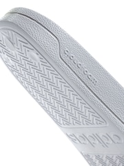 adidas Off White Sportswear Adilette Shower Slides - Image 7 of 8