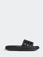adidas Dark Black Sportswear Adilette Shower Sliders - Image 11 of 18