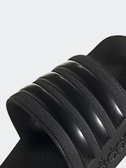 adidas Dark Black Sportswear Adilette Shower Sliders - Image 13 of 18