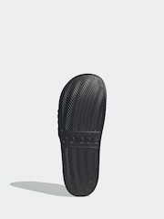 adidas Dark Black Sportswear Adilette Shower Sliders - Image 14 of 18