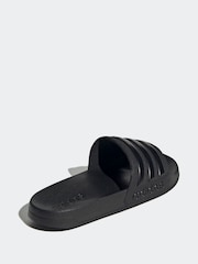 adidas Dark Black Sportswear Adilette Shower Sliders - Image 15 of 18