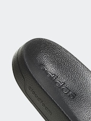 adidas Dark Black Sportswear Adilette Shower Sliders - Image 16 of 18