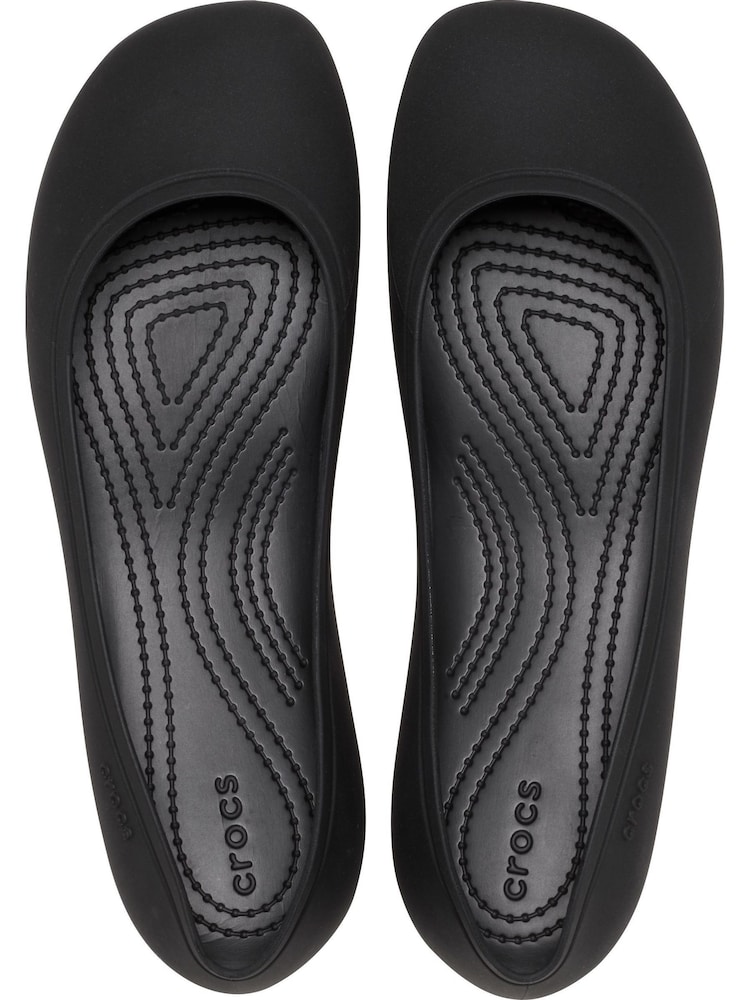Crocs Black Brooklyn Flat Shoes - Image 3 of 7