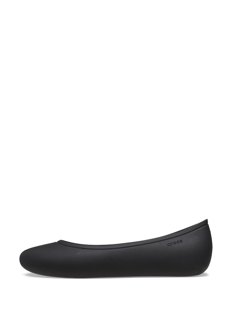 Crocs Black Brooklyn Flat Shoes - Image 6 of 7