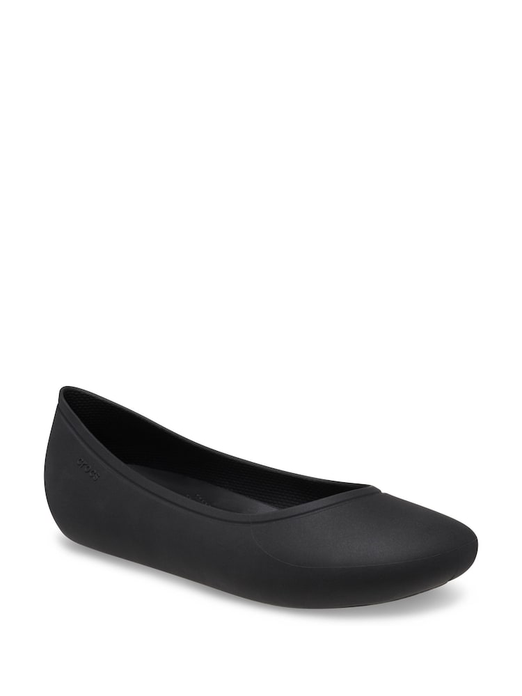 Crocs Black Brooklyn Flat Shoes - Image 7 of 7