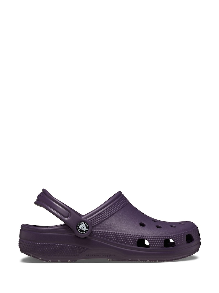 Crocs Dark Purple Adults Classic Clogs - Image 1 of 5