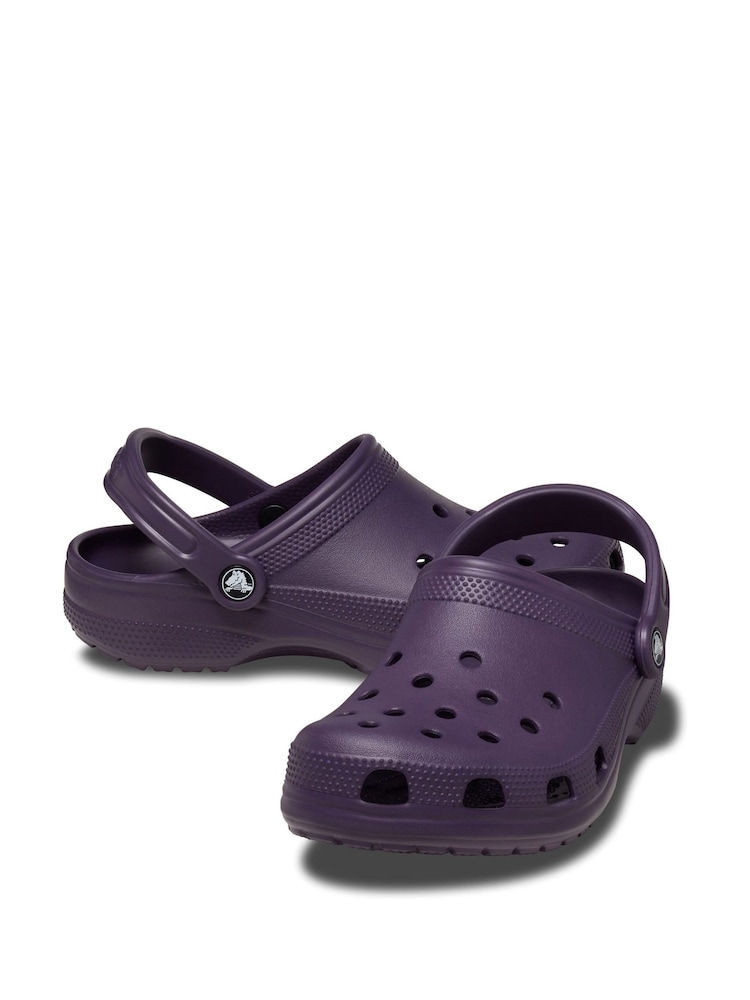 Crocs Dark Purple Adults Classic Clogs - Image 4 of 5
