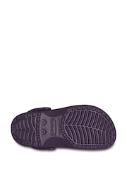 Crocs Dark Purple Adults Classic Clogs - Image 5 of 5