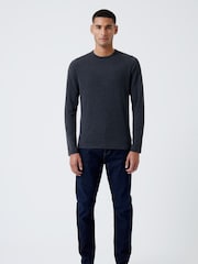 French Connection Black Crew Long Sleeve T-Shirts 2 Pack - Image 4 of 6