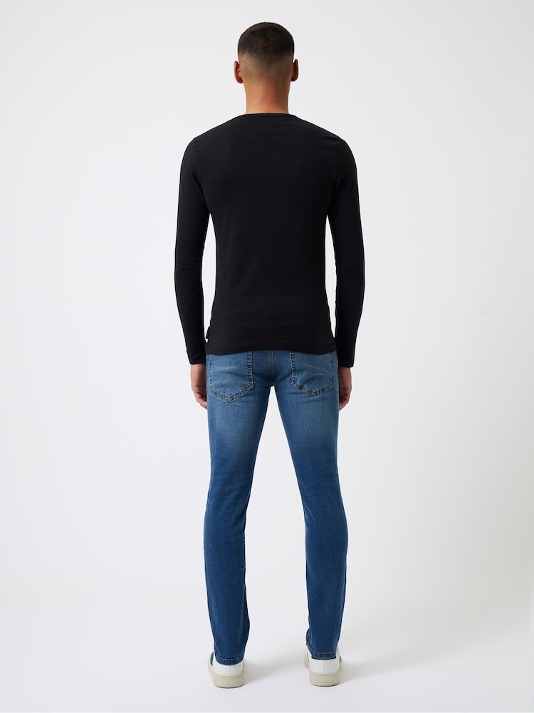 French Connection Black Long Sleeve T-Shirt - Image 2 of 3 French Connection Black Long Sleeve T-Shirt - Image 2 of 3