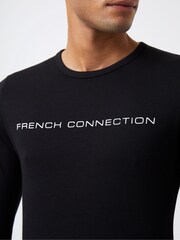 French Connection Black Long Sleeve T-Shirt - Image 3 of 3