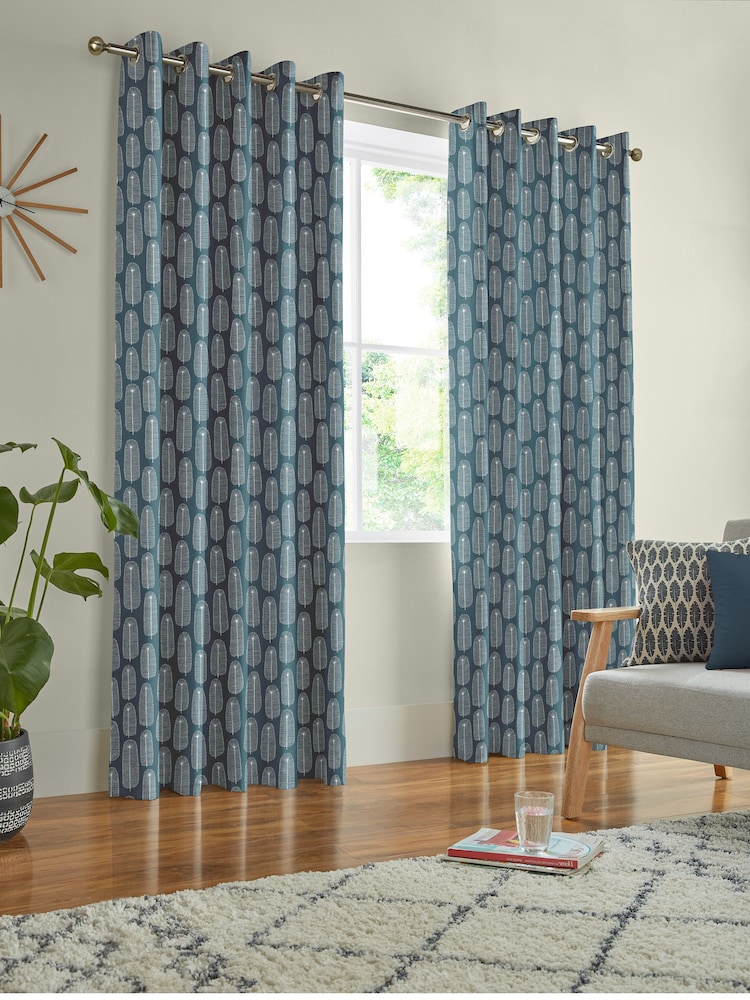 MissPrint Ink 100% Cotton Bloom Made to Measure Curtains - Image 2 of 9