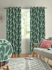 MissPrint Jungle 100% Cotton Tropics Made to Measure Curtains - Image 1 of 9