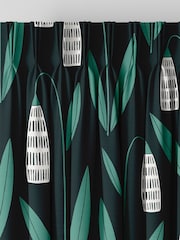 MissPrint Night Flower 100% Cotton Snow Drops Made to Measure Curtains - Image 5 of 9