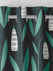MissPrint Night Flower 100% Cotton Snow Drops Made to Measure Curtains - Image 7 of 9
