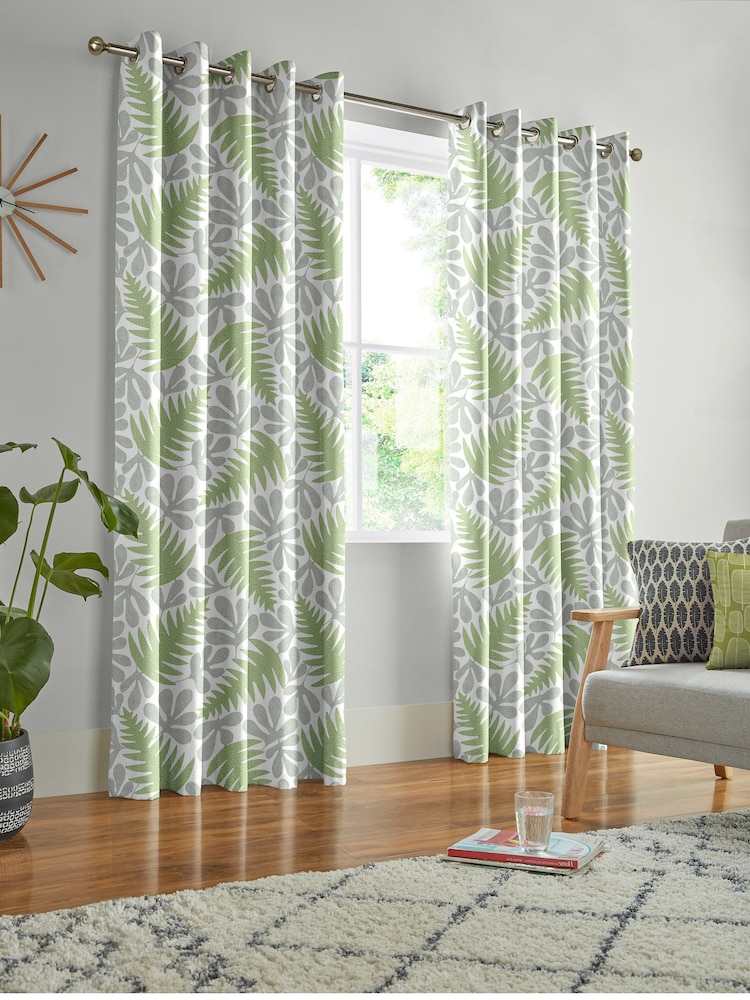 MissPrint Reef 100% Cotton Deep Sea Made to Measure Curtains - Image 2 of 9
