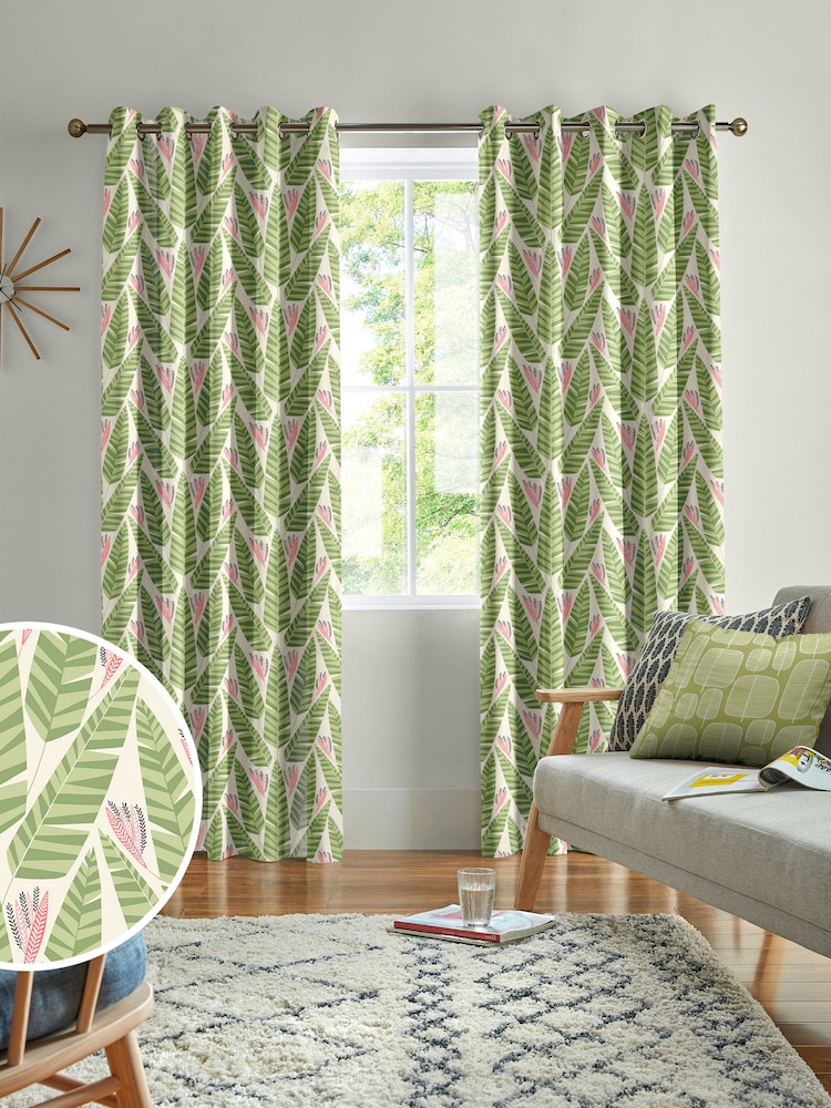MissPrint Palm Jungle Made to Measure Curtains - Image 1 of 9