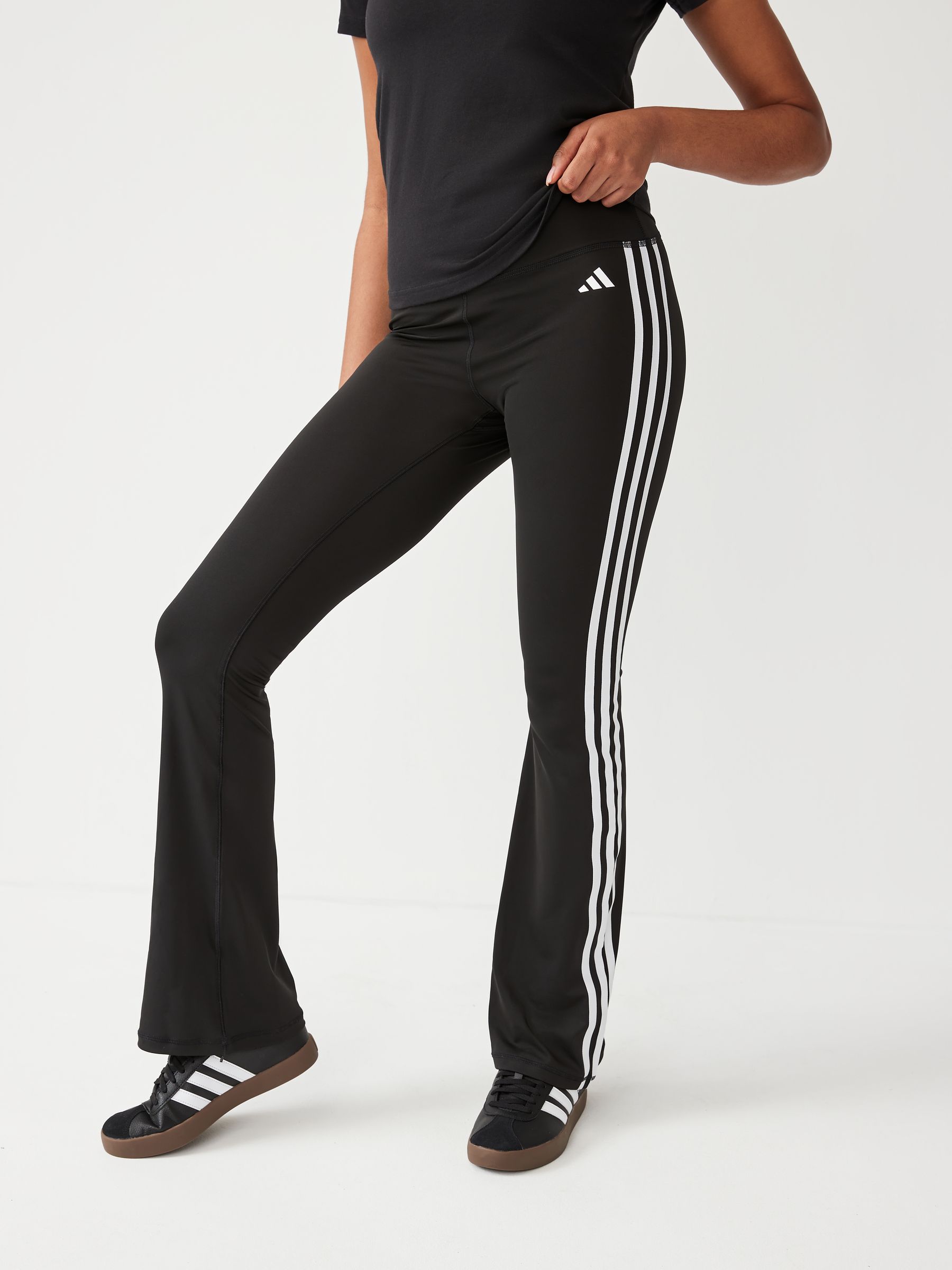 Buy adidas Black Training Essentials Flared Leggings from Next Luxembourg