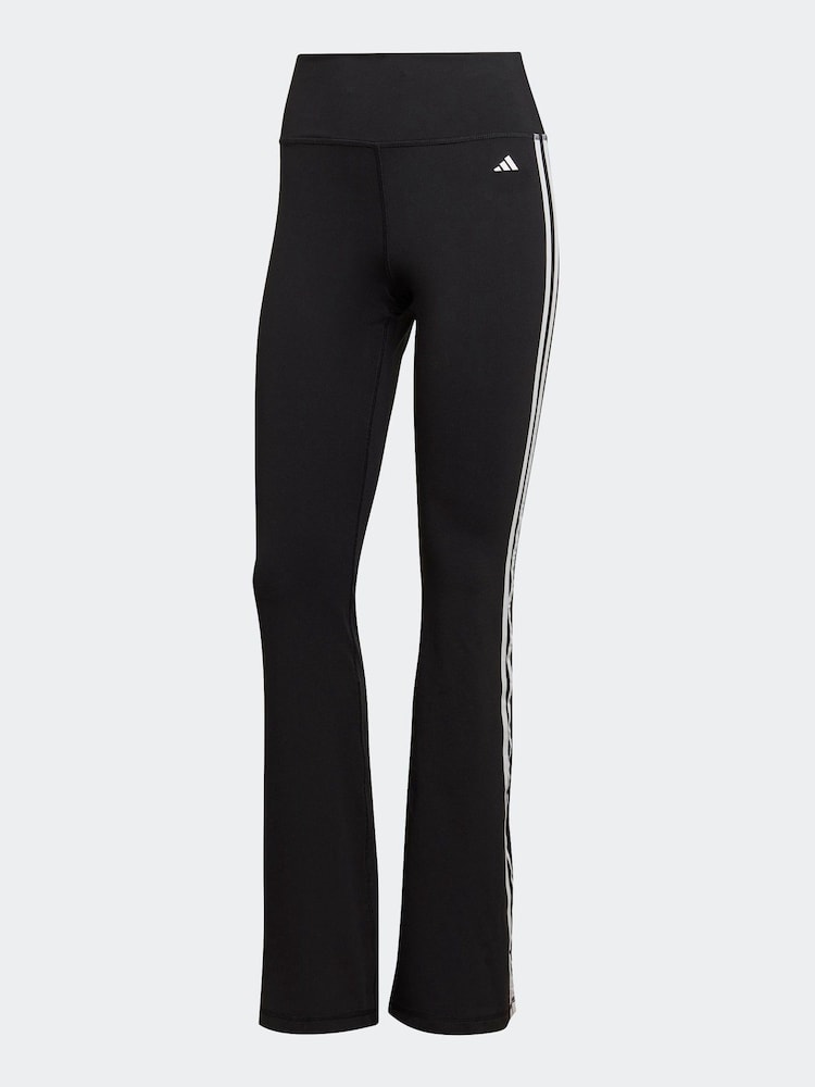 adidas Black Training Essentials Flared Leggings - Image 6 of 6