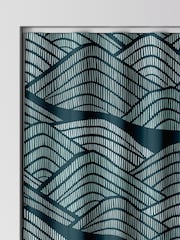 MissPrint Blue Green 100% Cotton Frontier Made to Measure Curtains - Image 8 of 9