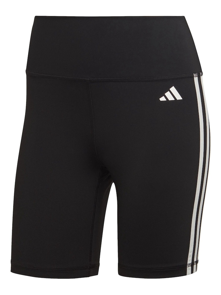 Adidas Training Essentials 3 Krátké legíny s vysokým pasem Pruh - Image 5 of 8