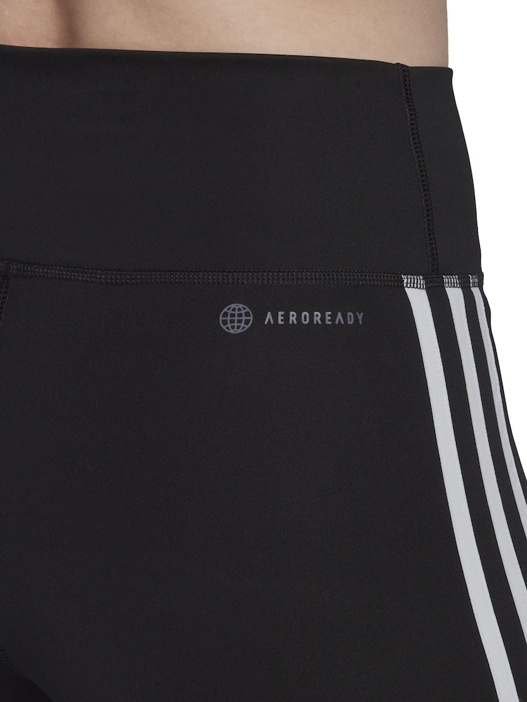 Adidas Training Essentials 3 Krátké legíny s vysokým pasem Pruh - Image 7 of 8