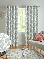 MissPrint Shaded 100% Cotton Tropics Made to Measure Curtains - Image 1 of 9
