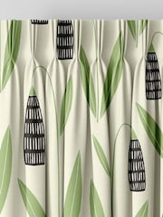 MissPrint Forest Shade 100% Cotton Snow Drops Made to Measure Curtains - Image 5 of 9