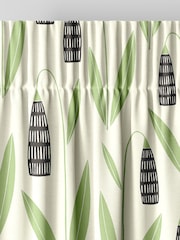 MissPrint Forest Shade 100% Cotton Snow Drops Made to Measure Curtains - Image 6 of 9