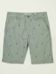 FatFace Green Cove Boat Embroidered Shorts - Image 4 of 4