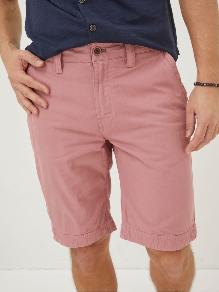 FatFace Pink Cove Flat Front Shorts - Image 1 of 5