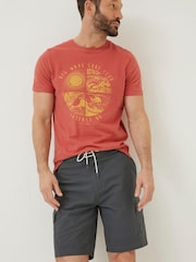 FatFace Grey Filey Cargo Swim Shorts - Image 1 of 5