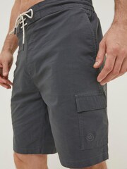 FatFace Grey Filey Cargo Swim Shorts - Image 4 of 5