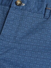 Ted Baker Blue Regular Fit Gomer Printed Shorts - Image 4 of 5