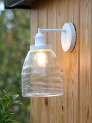 Laura Ashley Cream Ainsworth Outdoor Wall Light - Image 1 of 4