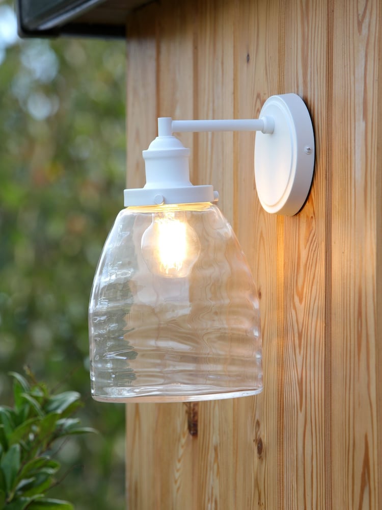 Laura Ashley Cream Ainsworth Outdoor Wall Light - Image 1 of 4
