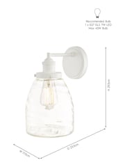 Laura Ashley Cream Ainsworth Outdoor Wall Light - Image 4 of 4