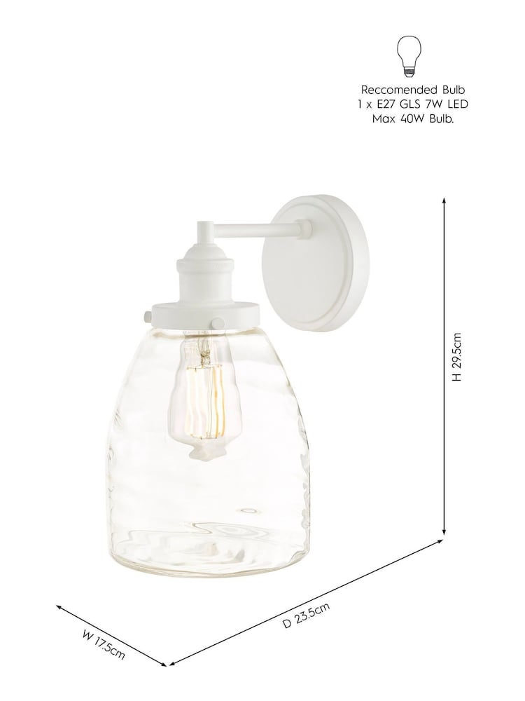 Laura Ashley Cream Ainsworth Outdoor Wall Light - Image 4 of 4